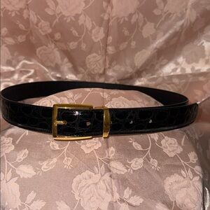 Tuscany Croc Black Belt